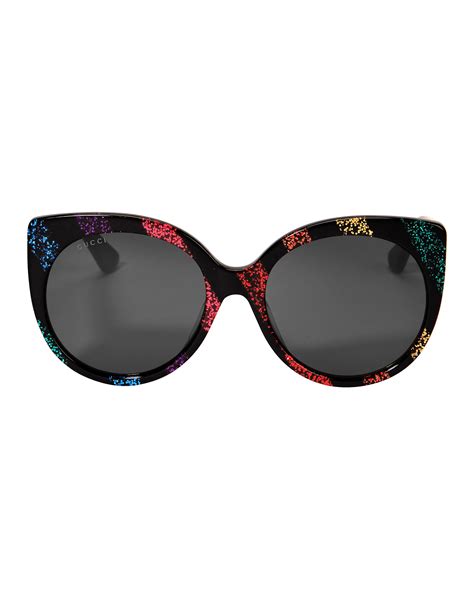 gucci rainbow cat eye sunglasses.